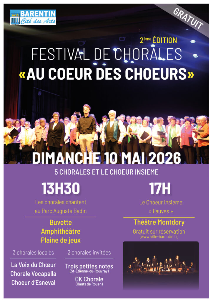 Affiche festival au cœur des chœurs