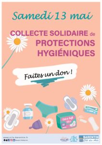Mobilisation pour la collecte de protections hygiéniques