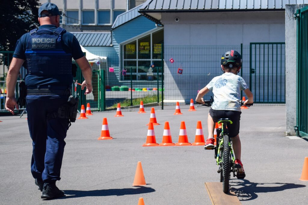 Parcours vélo proposé par la police municipale.