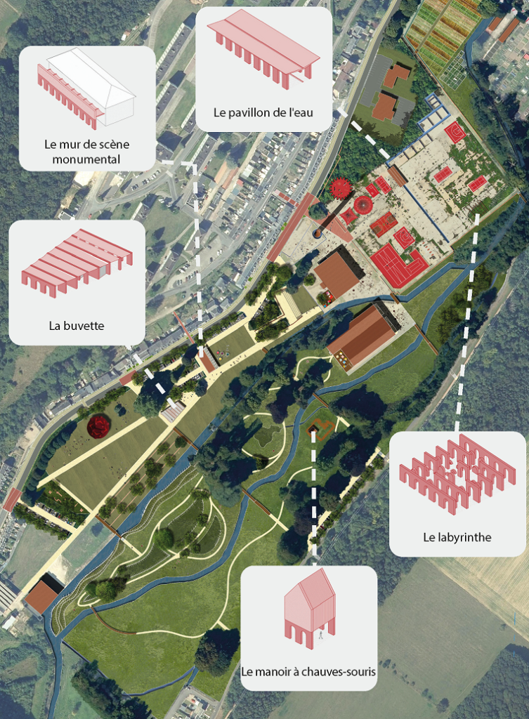 plan du futur parc Auguste Badin